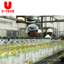 U Tech completely automatic 2 in 1 rotary type PET 1L 2L plastic bottled sunflower cooking edible oil filling machine